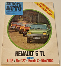 EUROPE AUTO N° 60 - Mars 1972 - Renault 5 TL - Bel Etat.