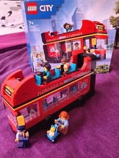 Lego 60407 Bus rouge a 2 etages City Tour - Vehicule Ville, Car Londres, anglais