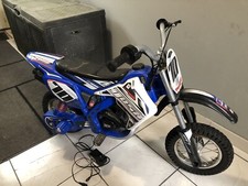 Motocross Électrique Injusa 24v Enfants 6 A 10ans + Casque Et Lunettes