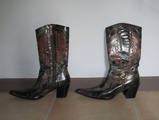 BOTTES EN CUIR VERNI LUCIANO PADOVAN Taille 37,5 38 EN PARFAIT ETAT