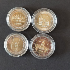 LOT 4 PIECES 2 EUROS COMMEMORATIVES ALLEMAGNE REF17290J