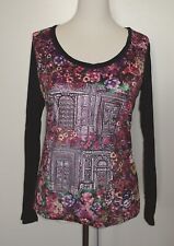 036-1 – T-Shirt manches longues très coloré – T1 – 38/40 – NEUF