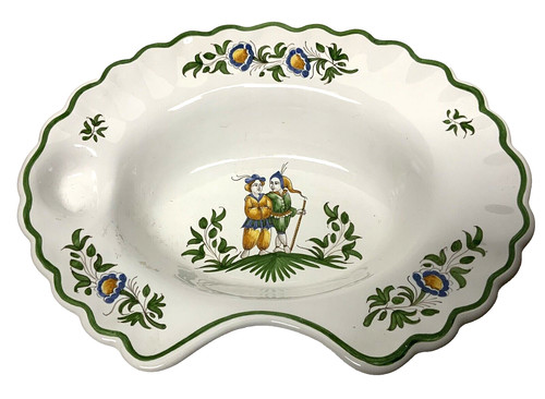 Barbe plate faience from - barbe,