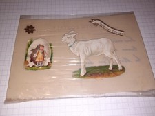CPA , joyeuses pâques, enfant oeuf mouton (écrite )