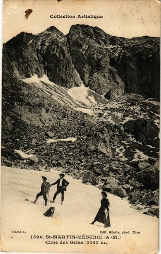 Cpa martin vésubie - martin, cime