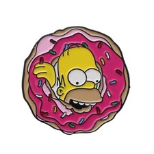 Les Simpsons Pin's HOMER SIMPSON Roi du Donut Métal Emaillé Matt Groening Marge