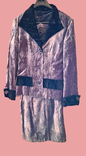 Tailleur robe veste velours - veste,