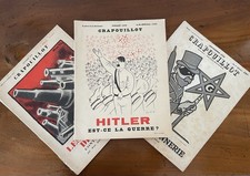Lot De 3 Journaux CRAPOUILLOT Juillet 1933, Octobre 1933, Septembre 1938