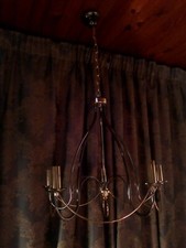 Luminaire suspension lustre 5 ampoules