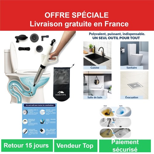 Déboucheur toilette air - toilette,