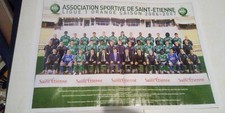 POSTER LES VERTS  saison 2006/2007  ASSE ;SAINT ETIENNE  + basket 2 x A4