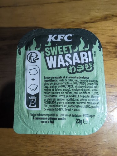Sauce sweet wasabi kfc - sauce,