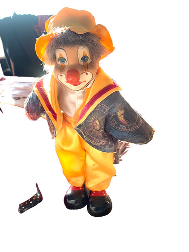 Figurine clown porcelaine - clown,