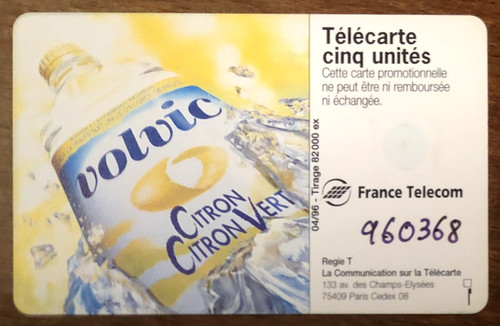 Telecarte volvic arvie réf - arvie,