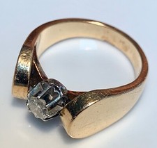 BAGUE OR 18 CARATS - solitaire