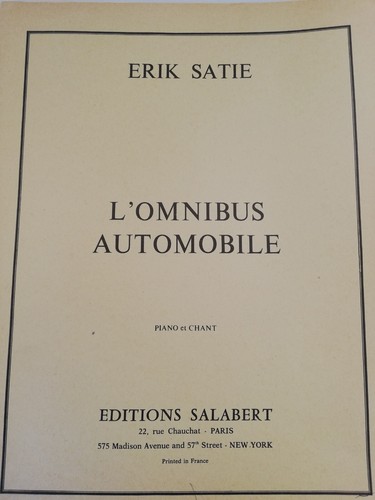 Satie erik partitions - satie,