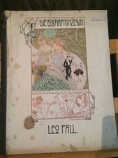 Léo Fall Die Dollarprinzessin opérette partition chant piano Breitkopf