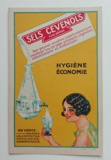 Carte Postale Publicitaire - Années 20 - Sels Cévenols - Impr. Moullot Marseille