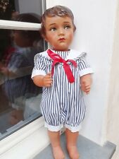 Poupée baigneur  ancien celluloïd  CLAUDINET NOBEL FRANCE SNF 64cm  1936