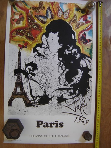 Affiche 1970 chemins fer - chemins,