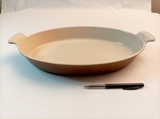 LE CREUSET  Plat à gratin ovale marron en fonte émaillée n° 36