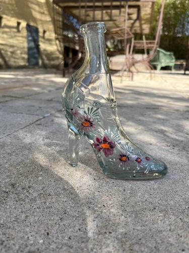 Vase verre forme - en, chaussure