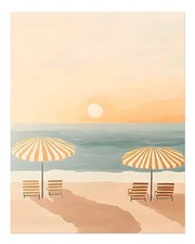 Art mural avec coucher de