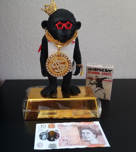 Sculpture singe banksy - de,