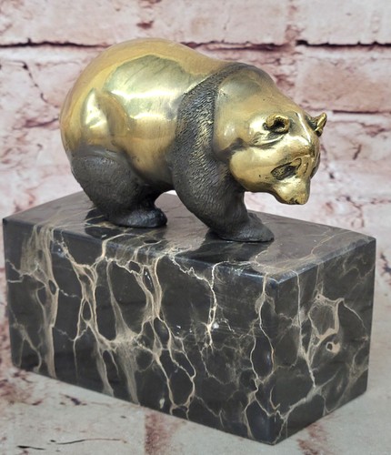 Sculpture bronze panda - sculpture,