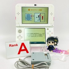Console Nintendo new 3DS XL rose blanc langue japonaise uniquement et adaptat...