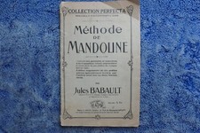 Méthode de mandoline Jules Babault ancienne musique cours instrument partitions