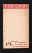 publicité vieux papiers: carnet publicitaie CLACQUESIN   (P45703)