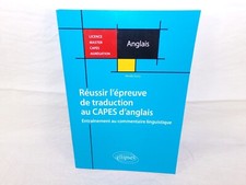 REUSSIR L EPREUVE DE TRADUCTION AU CAPES D ANGLAIS-MIREILLE QUIVY-ELLIPSES