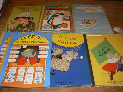 Lot album babar ancien - de,