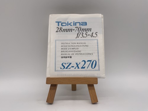 Tokina x270 manuel - sz-x270,