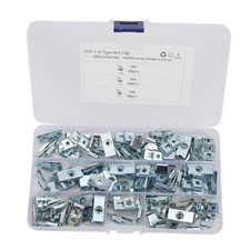 90PCS Auto Car U Clip, U Nut