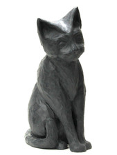 CHAT ASSIS EN TERRE CUITE