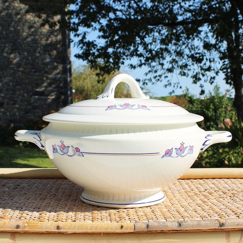 Soupière ancienne faïence - soupière, en