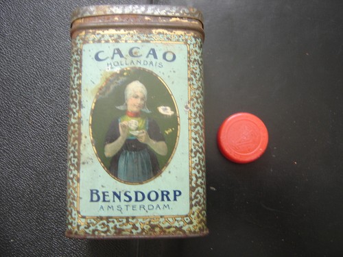 Boite ancienne cacao bensdorp - boite,