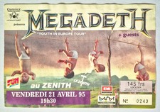 Megadeth Paris Zenith 1995