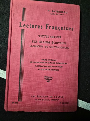 Livre lectures fançaises - livre,