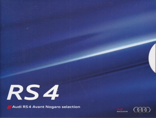 Catalogue brochure audi rs4 - catalogue,