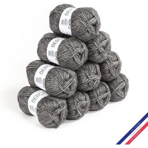 Pelotes laine gris - laine,