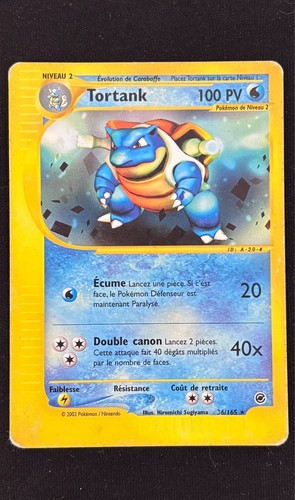 Carte pokemon tortank 165 - carte, 36/165