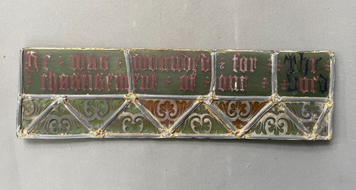 Fragment vitrail xixe ou - fragment,
