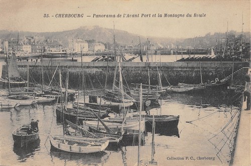 Cpa cherbourg panorama de - 50,