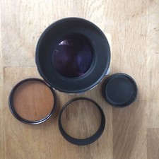 Meyer Optik Zebra Trioplan N 2,8/100mm + uv R1.5 -0 + pare soleil + bouchon