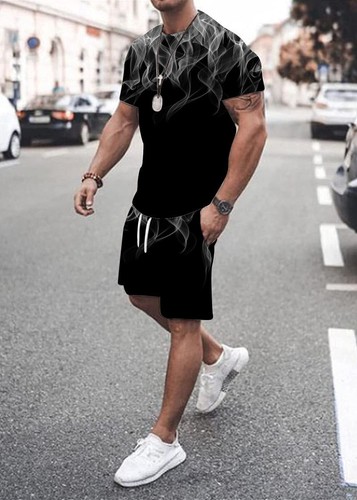 Hombre moda patrón - patrón, manga