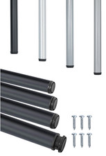 4x Pieds de Table Set Pied Réglable en Hauteur 710 MM Table Rond Ø 60 Pied