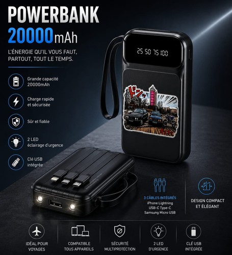 Batterie externe fast charge - batterie,